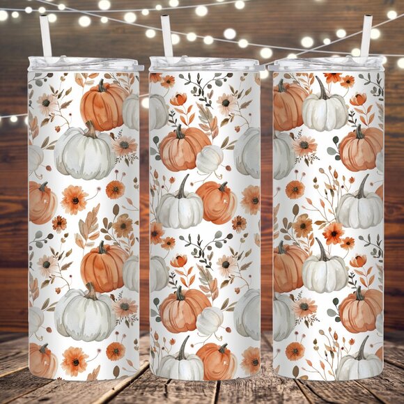 Eclectic Wallflower Other - Pumpkin Metal Insulated Tumbler